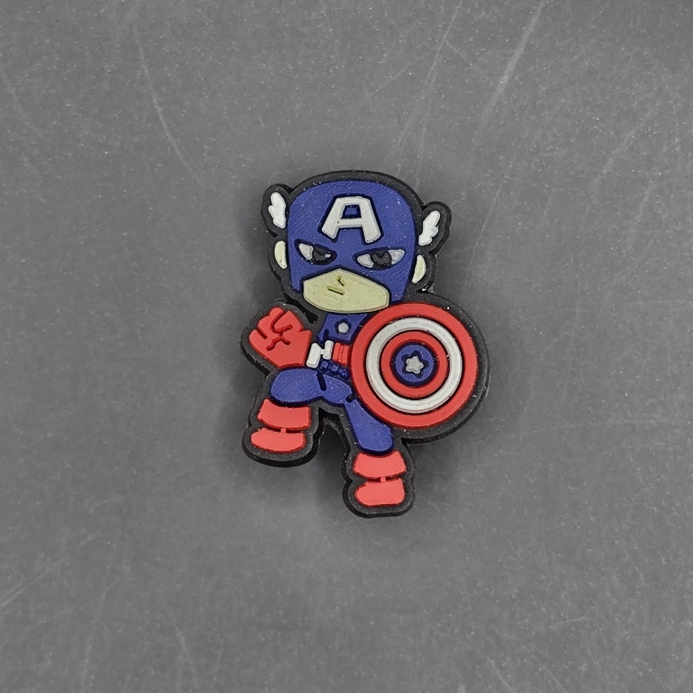 (5/$15) Marvel Captain America Croc Charm
